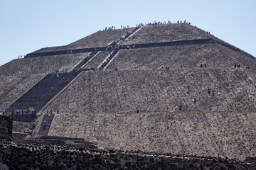 Wall Mural - The Pyramids in ancient city of Teotihuacan in Mexico.