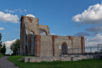 Wall Mural - Veliky Novgorod.Russia.Church of the Annunciation on the Gorodishche.Rurik's settlement.