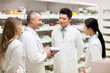 © Blue Jean Images - Pharmacists in pharmacy of hospital