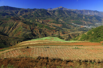 Poster - Yunnan Kunming Dongchuan fields and mountains