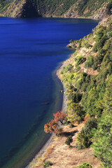 Wall Mural - Yunnan Lijiang Ninglang Lugu Lake lake view