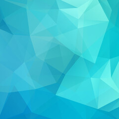 Wall Mural - Blue polygonal vector background. Can be used in cover design, book design, website background. Vector illustration