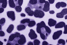 Texture With Spots Circles, Purple On White Background.