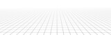 Fototapeta  - Vector perspective mesh. Detailed grid lines on white background.