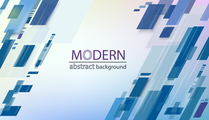 Wall Mural - geometric abstract background. transparent blue lines. modern pattern