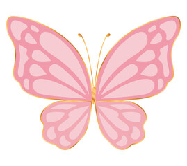 Wall Mural - cute pink butterfly vector design