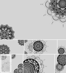 Sticker - Beautiful mandala design background