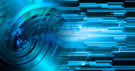 Blue cyber circuit future technology concept background
