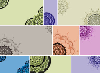 Sticker - Beautiful colour mandala background