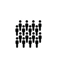 Poster - people crowd icon,vector best flat icon.