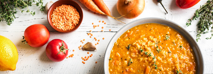 Sticker - Red Lentil Soup with vegetables