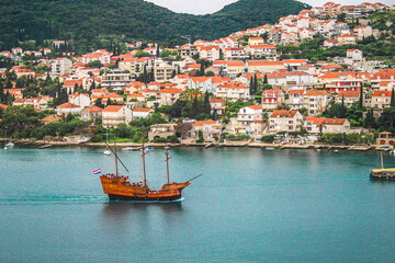 Wall Mural - Dubrovnik is a city on the Adriatic Sea in southern Croatia. It is one of the most prominent tourist destinations in the Mediterranean Sea