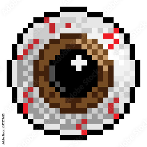 A Halloween eyeball eight b...