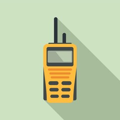 Poster - Walkie talkie security icon. Flat illustration of walkie talkie security vector icon for web design