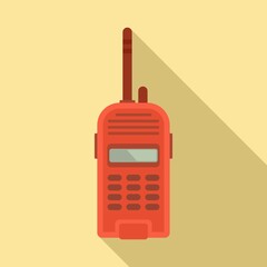 Poster - Walkie talkie channel icon. Flat illustration of walkie talkie channel vector icon for web design