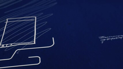 App Development Web Design User Interface User Experience Hand Drawn Organizational Animated Blueprint