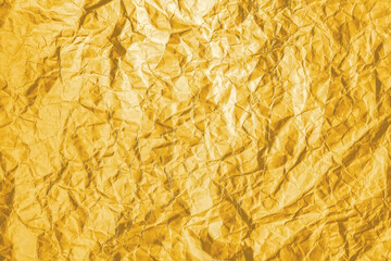 crumpled sheet of gold foil