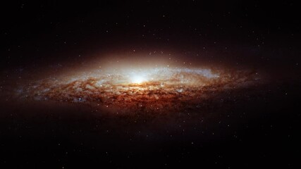 Wall Mural - space exploration in outer space name ngc 2683 or the ufo galaxy an edge on spiral galaxy located in