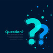© starlineart - help and support page template with question mark