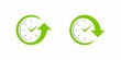 Clock icon. Time and watch vector icon. Timer symbol. Clock with arrow up and arrow down. UI. Web. Logo. Sign. Flat design. App. Stock vector