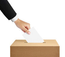 Ballot Box Casting Vote Election Referendum Politics Elect Woman Female Democracy Hand Voter Political