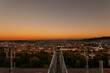 Sonnenuntergang mit einer Aussicht über Bern