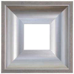 Wall Mural - Silver, square frame