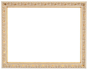 Wall Mural - Beige frame with golden pattern