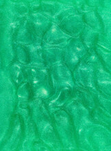 Wavy Green Metallic Abstract Liquid Background