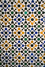 Patterned Tiled Floor Marrakech Morocco
