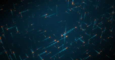 Wall Mural - abstract data processing. the collection and manipulation of items of data to produce meaningful inf