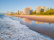 © Gary Chapman/Austockphoto - Aerial view of waves rolling onto the beach on the Gold Coast