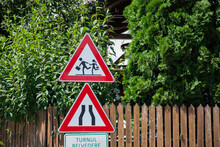 Road Signs, Attention, Pedestrians, Children