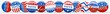 Panorama of various American red, white, and blue Vote pin. Collection of voting buttons for US presidential election or local elections. 3d render.