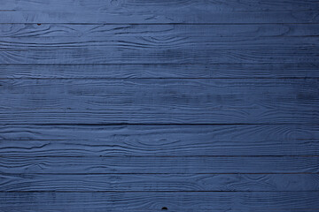 Wall Mural - blue dark painted wooden background