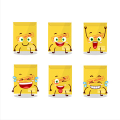 Canvas Print - Cartoon character of secret document with smile expression