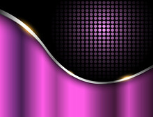 Business Background Pink Black Metallic, Elegant Vector Illustration.