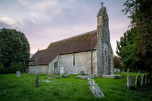 The Exterior Of St Mary's Church In Chidham West Sussex, UK A Typical English Church