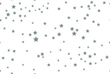 Gray Stars On A White Background. A Gentle Pattern.
Light Shades. Seamless Illustration