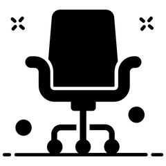 Poster - 
Chair icon design, vector design of office interior or comfy chair 
