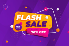 Flash Sale Discount Banner Promotion Background