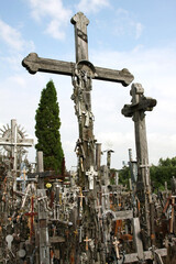 Legendary and holy Hill of Crosses, Siauliai, Lithuania is place of pilgrimage and worship for Christians of whole world. The Hill of Crosses is a unique monument of history and religious folk art