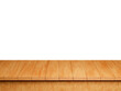 © Pixeliota - Empty wooden table top isolated on white background, Used for display or montage your products and more