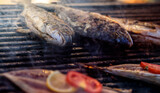 Fototapeta Dmuchawce - fish on the grill