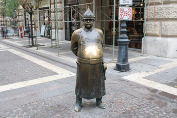 The Fat Policeman Statue (Budapest)