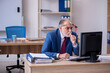 © Elnur - Old male boss employee working in the office