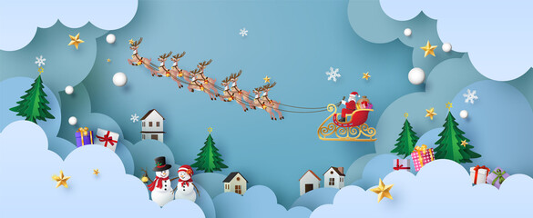 Wall Mural - Merry Christmas and happy new year.