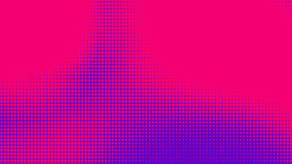 Wall Mural - dots halftone purple pink color pattern gradient texture with technology digital background. pop art