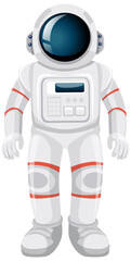 Wall Mural - Isolated astronaut cartoon on white background