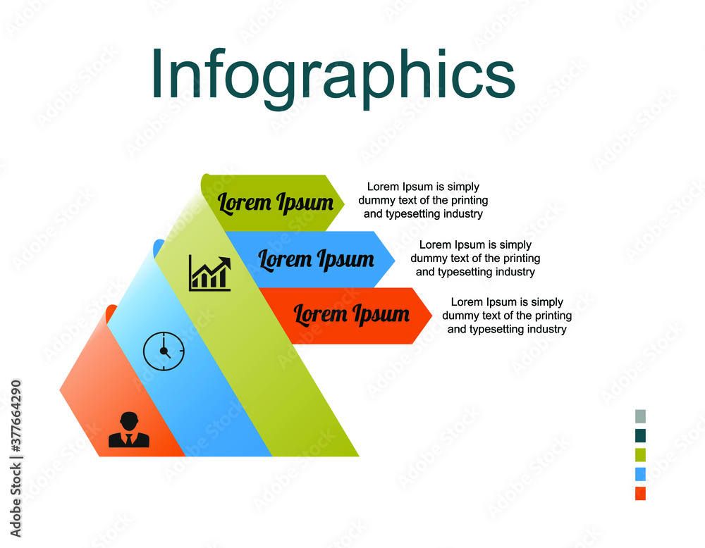 Business data visualization, infographics. The scheme of the process of ...